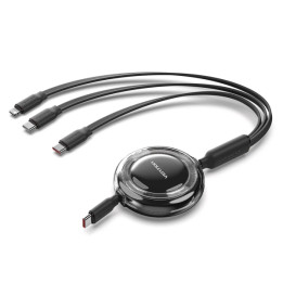 Câble USB-C vers 2 x USB-C + 1 Lightning 5 A Vention | PC SARL