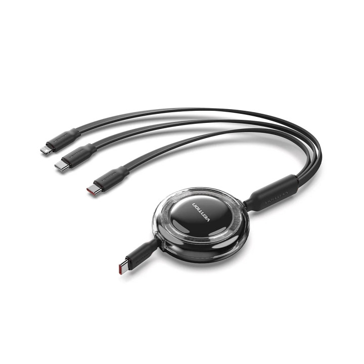 Câble USB-C vers 2 x USB-C + 1 Lightning 5 A Vention | PC SARL