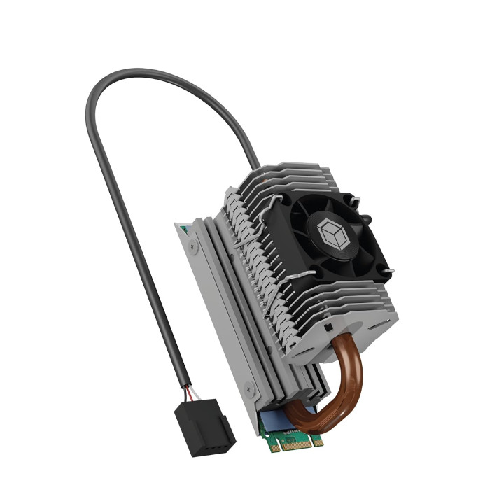 Refroidisseur M.2 ICY BOX avec ventilateur - prise usb interne