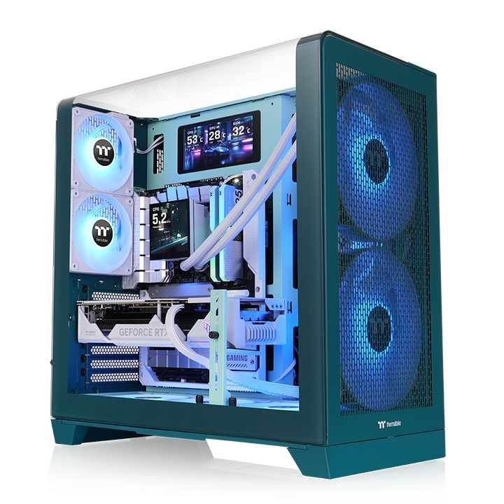 Boîtier PC Thermaltake View 390 Air Transformative Teal Bleu ATX