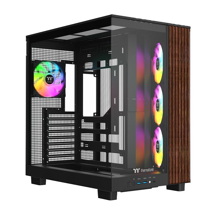 Boîtier PC Thermaltake View 380 XL WS ARGB bois Noir ATX | PC SARL