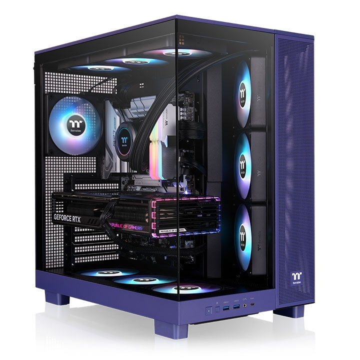 Boîtier PC Thermaltake View 380 XL TG ARGB Future Dusk Bleu ATX