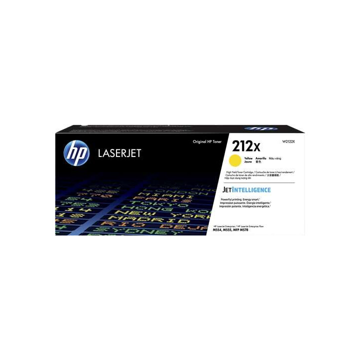 Toner ORIGINAL HP 212X jaune W2122X env 10000p