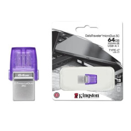 Clé USB Kingston DataTraveler Duo 64 Go USB-C / USB-A