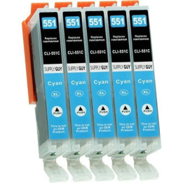 Cartouche compatible Canon CLI-551XL Cyan | PC SARL