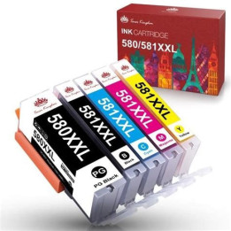 Pack 5 cartouches remanufacturées Canon PGI-580XL / CLI-581XL