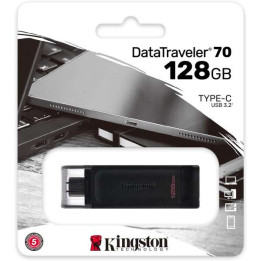Clé USB-C 3.2 Kingston DataTraveler 70 128 Go DT70/128GB