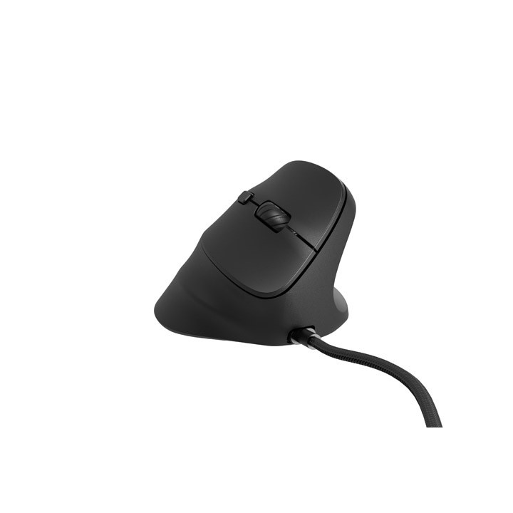 Souris verticale Natec Crake 2 Pro noire filaire RVB | PC SARL