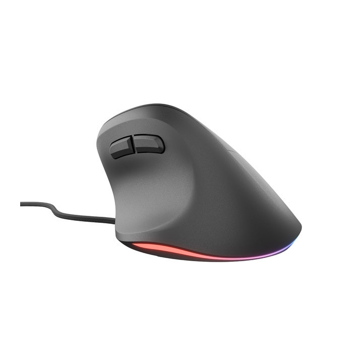 Souris verticale Natec Crake 2 Pro noire filaire RVB | PC SARL