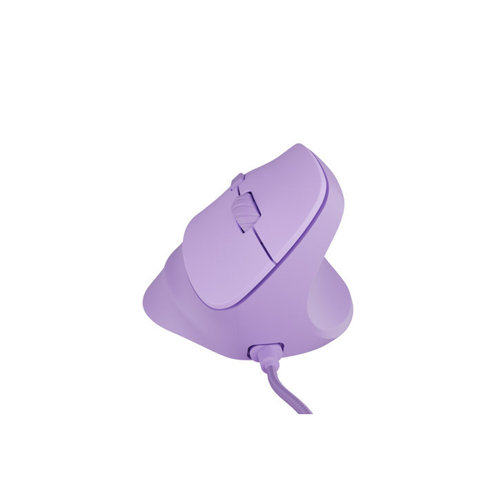 Souris verticale Natec Crake 2 Pro violette filaire RVB | PC SARL