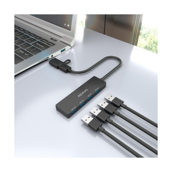 Hub USB-C vers 4 ports USB 3.0 | PC SARL