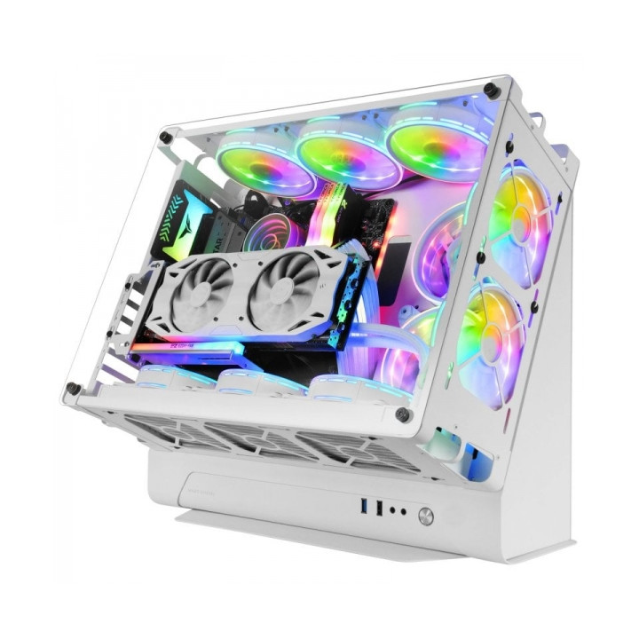 Boitiergamer MARS GAMING MCB ouvert ATX Blanc