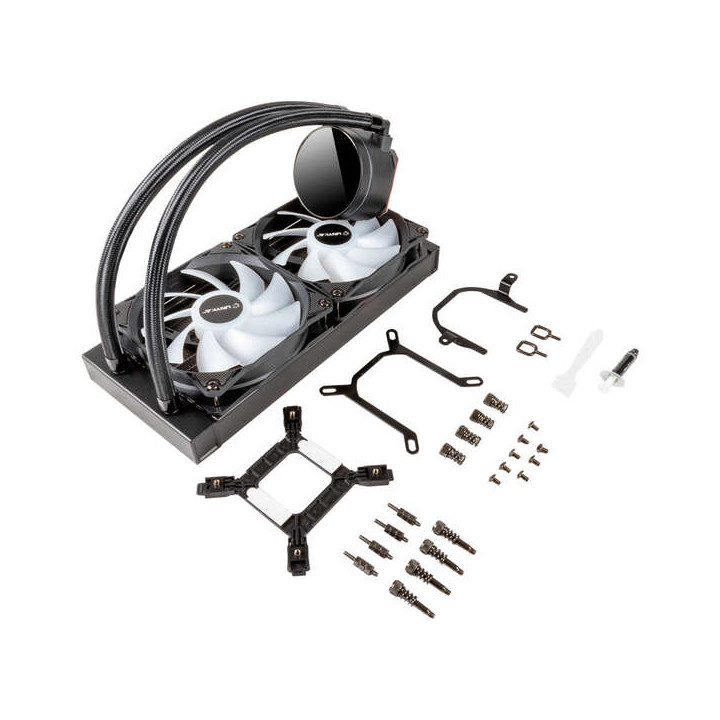 Refroidissement liquide UNYKACH Aquast 240 vent 2x120mm ARGB affichage Temp 250w