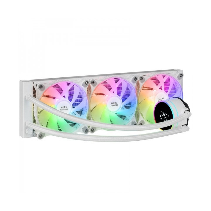 Refroidissement liquide MARS GAMING ML-LCD3060 ARGB 3x120mm affichage Temp 600w
