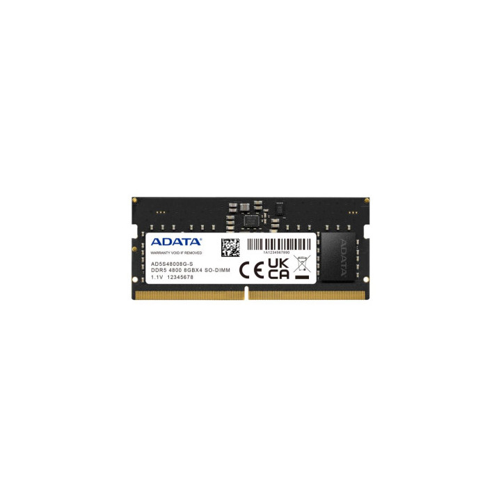 ADATA 8 Go DDR5 4800 SO-DIMM mémoire PC portable | PC SARL