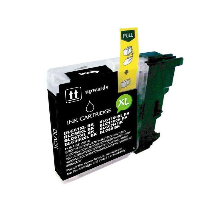 Cartouche compatible Brother LC980 / LC1100 / LC985 noire | PC SARL