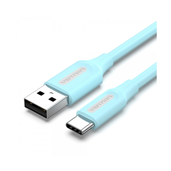 Cable USB vers USB-C 3A - 60w - 480mbps  1m bleu