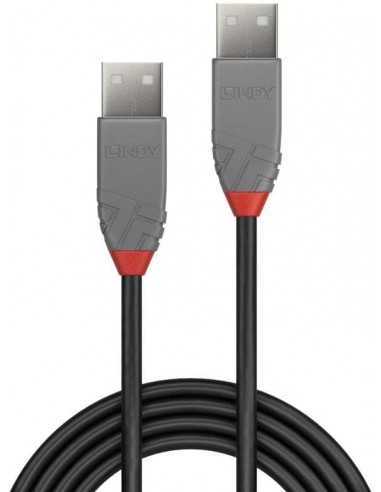 Cable USB A vers USB A beige 1m