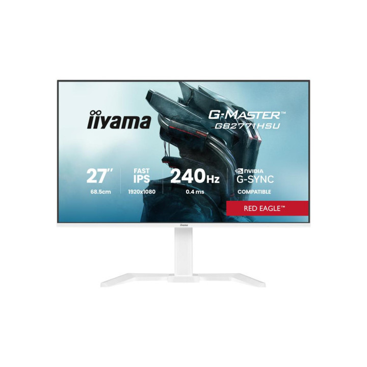 27 IIYAMA G2771HSU-W1  1920x1080 0.4ms 240HZ  hdmi  DP hp vesa PIVOT BLANC