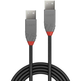 Cable USB A vers USB A beige 1m