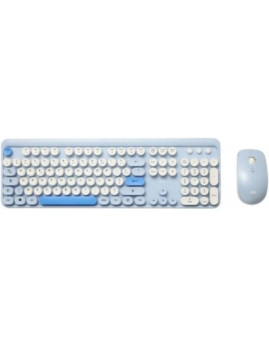 Clavier/souris sans fil tapis bleu WE...