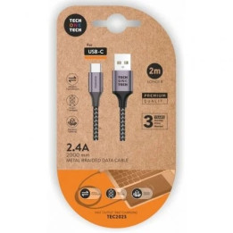 Cable USB vers USB-C 2.4A - 3A 2m