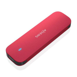 Boitier M.2 SSD NVMe  vers  usb-c  3.2 -ROUGE - adapt USB VERS USB-C en option-