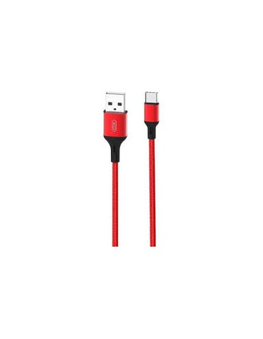 Cable USB vers USB-C rouge 2.4A...