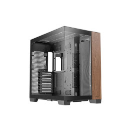 Boitier ANTEC C8 WOOD ATX  vue pano 270° noir