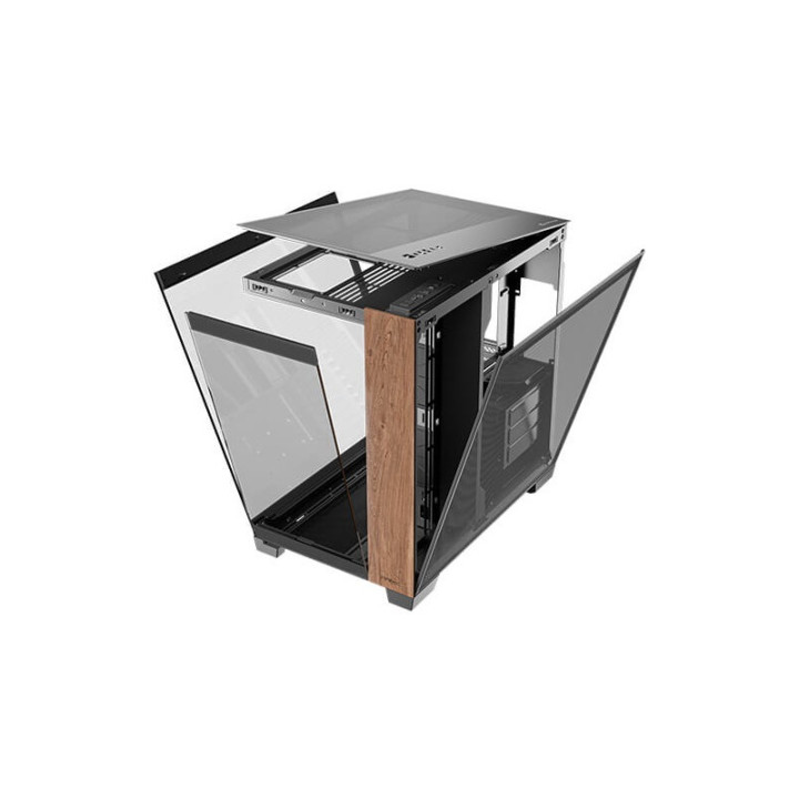 Boitier ANTEC C8 WOOD ATX  vue pano 270° noir