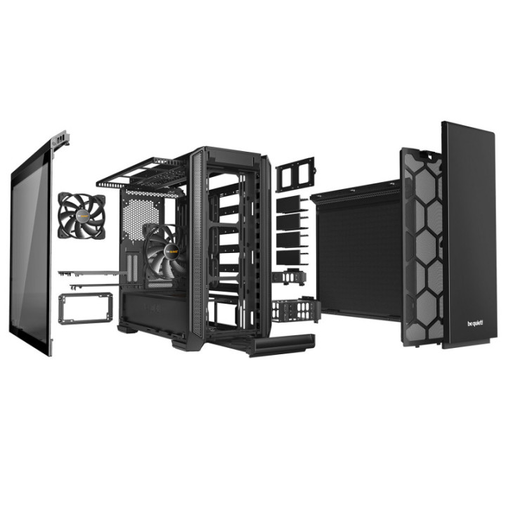 Boitier BE QUIET SILENT base 601  noir avec vitre BGW26