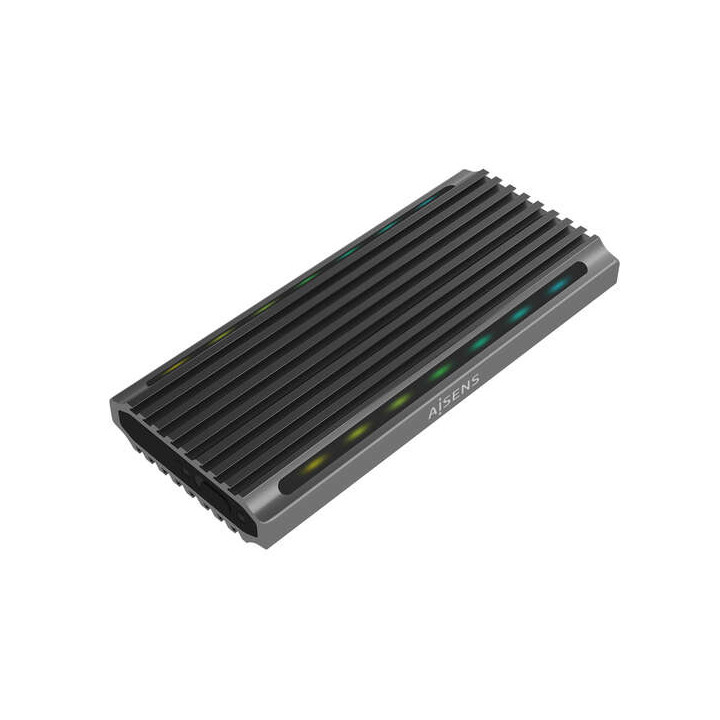 Boitier M.2 SSD NVMe + SATA vers usb 3.1 usb-c  RGB