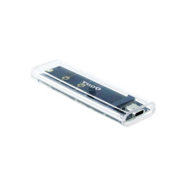 Boitier M.2 SSD NVMe  vers  usb-c  3.2 - TRANSPARENT