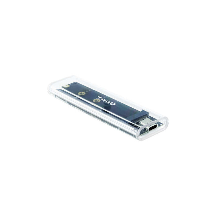 Boitier M.2 SSD NVMe  vers  usb-c  3.2 - TRANSPARENT