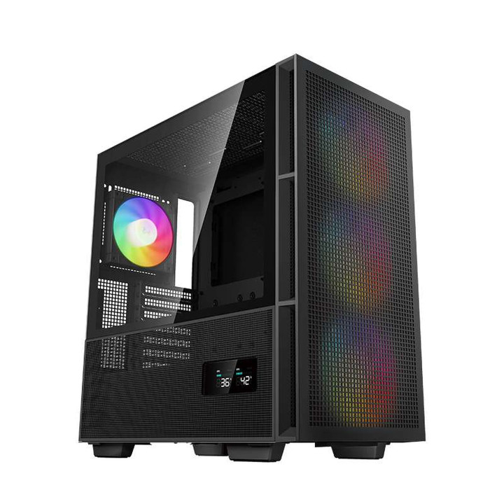 Boitier DEEPCOOL CH560 Digital noir ATX avec temperature affichée