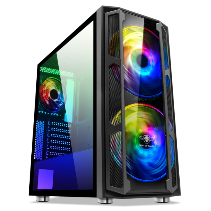 Boitier Gamer GHOST 5  1 ventil 120mm ARGB + 2 140mm ARGB