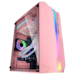 Boitier MARS GAMING MC-S1 argb fenetre ventilateur mATX mini ITX ROSE