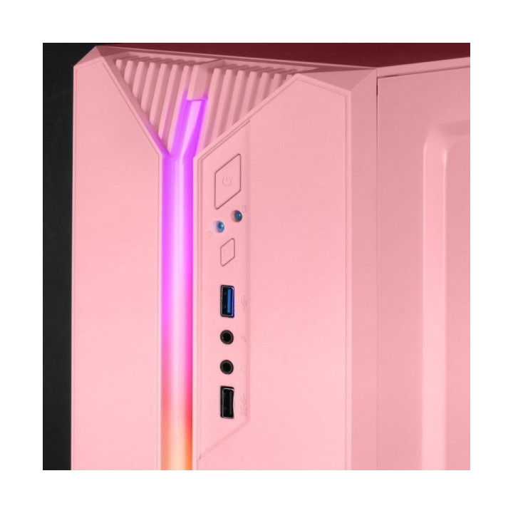 Boitier MARS GAMING MC-S1 argb fenetre ventilateur mATX mini ITX ROSE