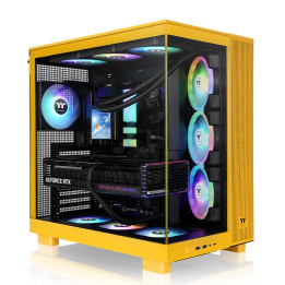Boitier THERMALTAKE View 380XL TG + 4 ventil argb couleur jaune
