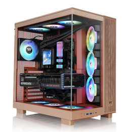 Boitier THERMALTAKE View 380XL TG + 4 ventil argb couleur sable tuille