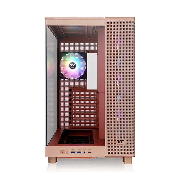 Boitier THERMALTAKE View 380XL TG + 4 ventil argb couleur sable tuille