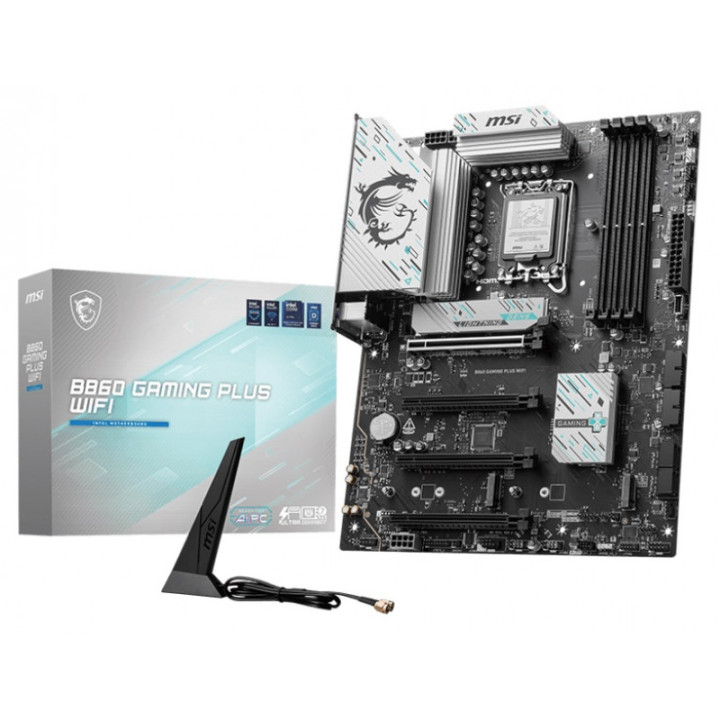 Carte mere B860 MSI GAMING PLUS wifi7 blu 2M2 DDR5  mATX S1851