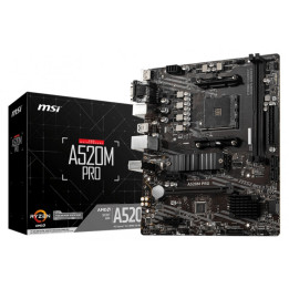 Carte mere MSI A520M S2H ddr4  mATX AM4
