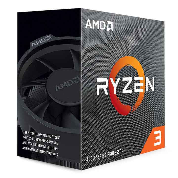 AMD RYZEN 3 4100 3.8ghz 4ghz avec ventirad SANS GRAPH AM4