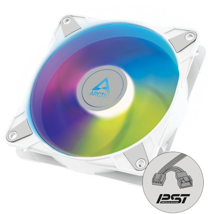 Ventilateur pour boitier 140mm ARCTIC P14PWM PST A-RGB Blanc