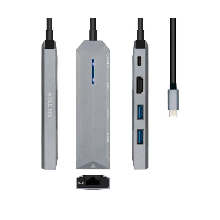 Adaptateur USB-C vers usb-c -power delivery-  rj45 hdmi usb3.0
