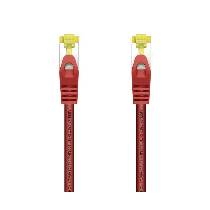 Cable RJ45 Droit SFTP  LSZH cat 7  600Mhz 2m ROUGE