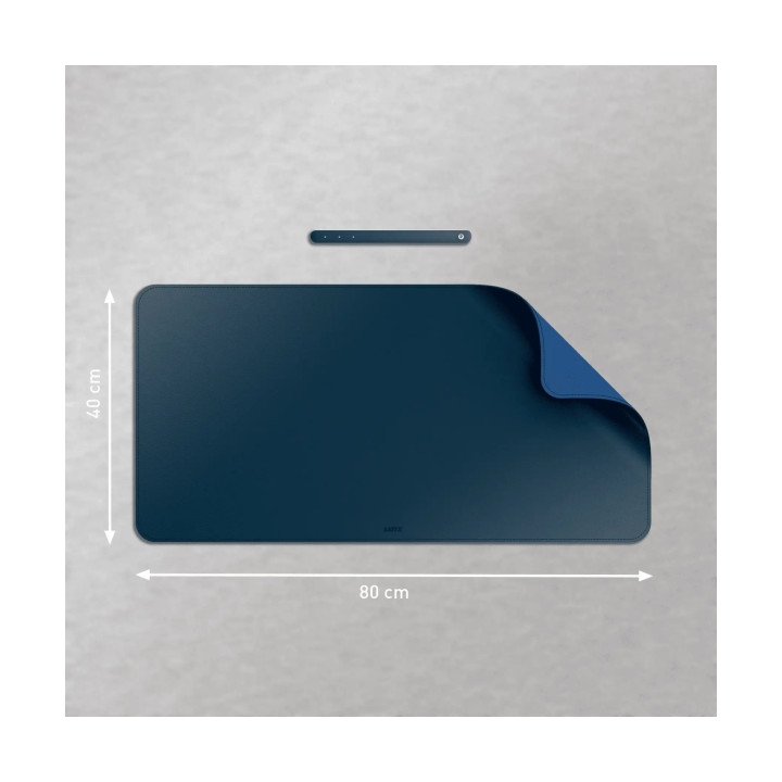 Tapis de souris grand format 800 x 400 mm BLEU FONCE