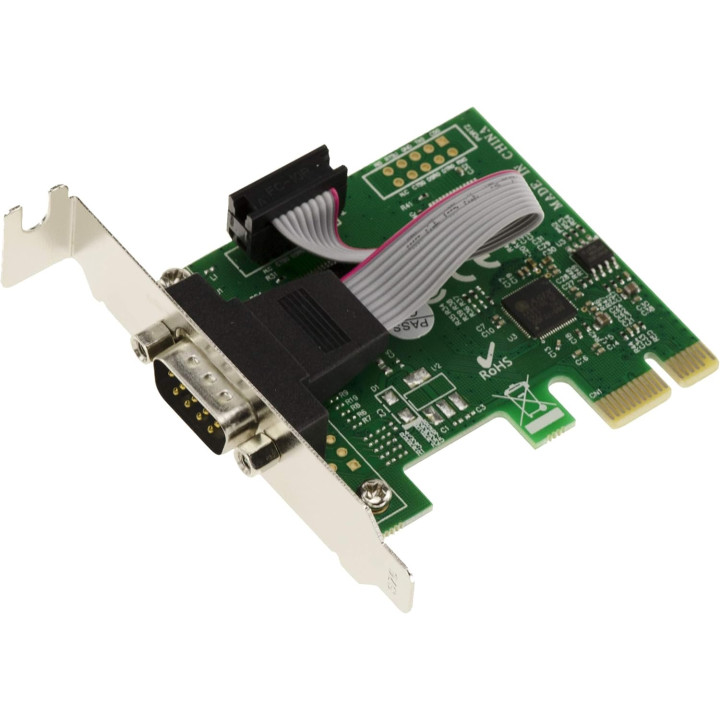 Carte PCI Express vers RS232 low profil