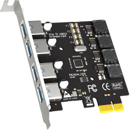 Carte PCI Express vers USB3.0  4 ports